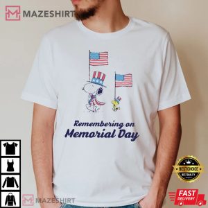Remembering On Memorial Day T Shirt