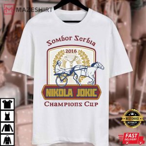 Denver Nuggets Nikola Jokic Horse Racing T Shirt 1