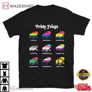 LGBT Gay Pride Kawaii Frog Anime Genderfluid Trans Pansexual T Shirt 1