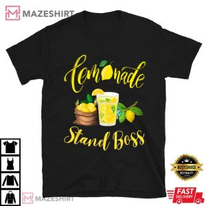 Lemonade Stand Boss Funny Lemonade Summer T Shirt 1