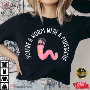 Worm With A Mustache James Tom Ariana Reality Funny Matching T Shirt 3
