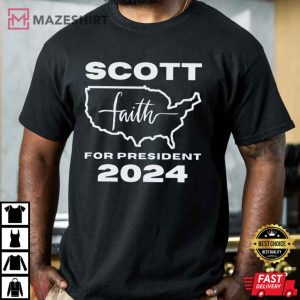 Scott For President 2024, Tim Scott T Shirt 1