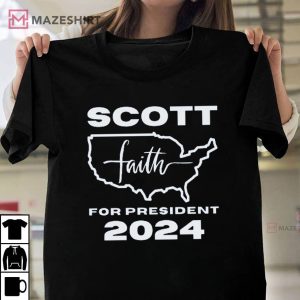 Scott For President 2024, Tim Scott T Shirt 3