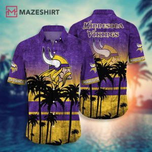 Minnesota Vikings Tropical Coconut Tree Hawaiian Shirt