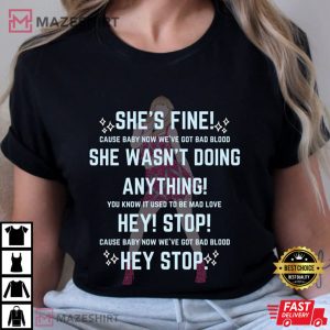 She Wasn't Doing Anything, Bad Blood T Shirt 1