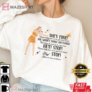 She Wasn't Doing Anything, Eras Tour T Shirt 2