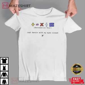 Custom Lyrics Ed Sheerious 2023 Lyrics Retro Mathematics Tour T Shirt 3