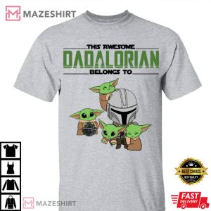 Father's Day The Dadalorian Custom Nickname With Kids T Shirt 3