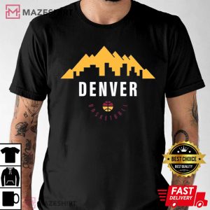 NEW Denver Basketball Retro Icon Vintage T Shirt 1