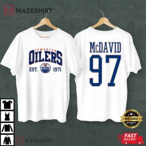 Edmonton Oilers Vintage Hockey Fan Gift T Shirt 2