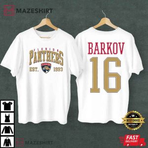 Florida Panthers Aleksander Barkov Vintage Hockey Fan T Shirt 2