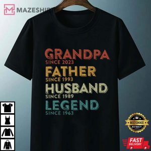 Father's Day Grandpa Father Husband Legend Gift For Men T Shirt 2