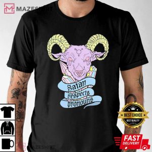 Trendy Satan Respects Pronouns Best T Shirt 1
