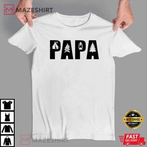 Papa Camping Design Gift For Dad T Shirt 3