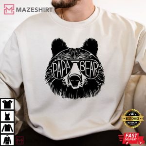 Papa Bear Father's Day Gift Best Dad Ever T Shirt 4
