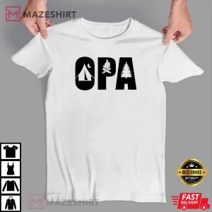 Opa Camping Design Gift For Grandpa T Shirt 2