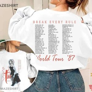 Tina Turner Concert 1987 Break Every Rule World Tour T Shirt 2
