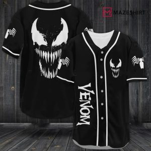 Venom Black Baseball Jersey