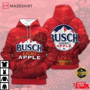 Busch Light Apple 3D Hoodie
