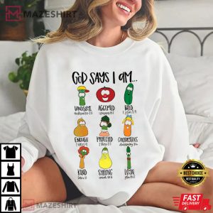 God Says I am Enough Funny Christian T Shirt 3