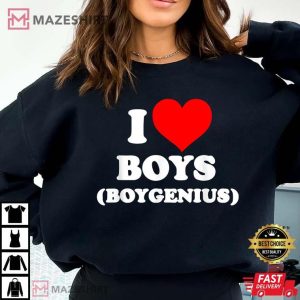 Funny I Love Boys Boygenius T Shirt