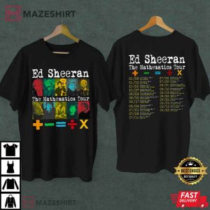 Ed Sheeran The Mathematics 2023 Tour Fan Gift T Shirt 1
