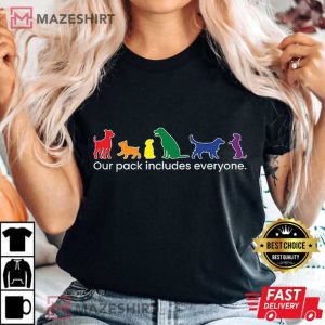 LGBT Our Pack Includes Everyone Pride Month T Shirt 2