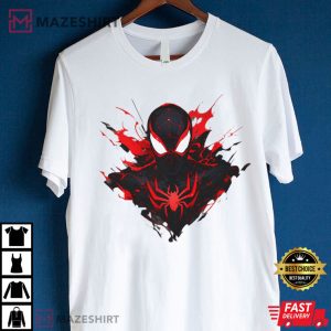 Spider Man Miles Morales Spiderverse T Shirt 2