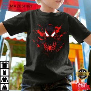 Spider Man Miles Morales Spiderverse T Shirt 3