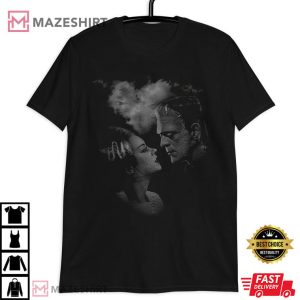 The Bride Of Frankenstein Her Monster His Bride T Shirt 3