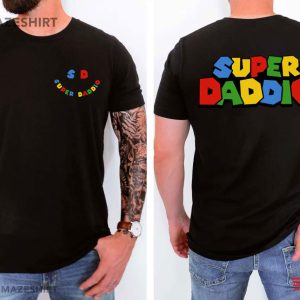 Trendy Super Daddio Dad Gamer T Shirt