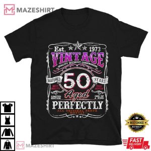 Vintage 1973 Limited Edition 50th Birthday Mens T Shirt 1