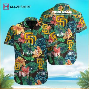 San Diego Padres MLB Custom Name Hawaiian Shirt
