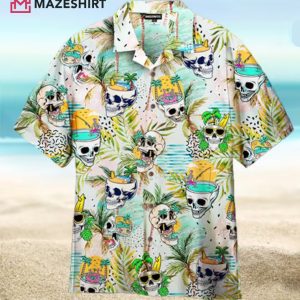 Pineapple Skull Tropical Hawaiian Shirt