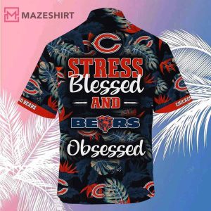 Chicago Bears NFL Beach Stress Blessed Obsessed Hawaiian Shirt (2)