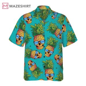 Pineapple Skull The Tropical Leaves Hawaiian Shirt (3)