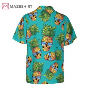 Pineapple Skull The Tropical Leaves Hawaiian Shirt (4)