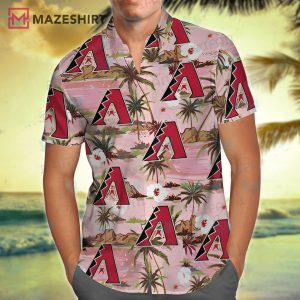 Arizona Diamondbacks Island Pattern Hawaiian Shirt