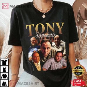 Tony Soprano The Sopranos Vintage Retro 90's Fans Gift T Shirt (2)