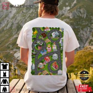 Father’s Day Play Cars On Dad’s Back Playmat Massage T-Shirt