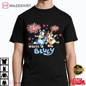 4th of July Bluey Rad Dad Independence Day T Shirt (1)