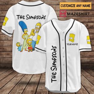 The Simpsons Custom Baseball Jersey #2