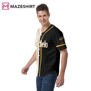 White And Black Split Modelo Beer Baseball Jersey (2)