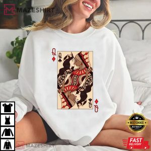 LLesbian Queens Kissing Playing Cards T-Shirt esbian Queens 2