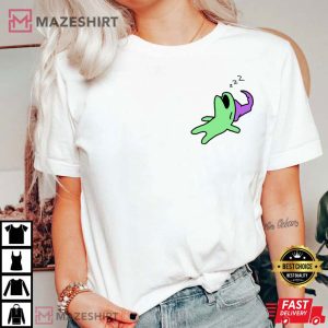 Glep SleepinGlep Sleeping Smiling Friends T- Shirtg