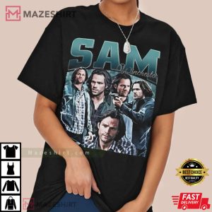 Sam Winchester Supernatural 90s Cool Rock Style T-Shirt