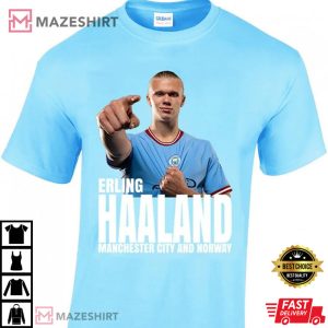 Manchester City Erling HAALAND Gift For Fan T Shirt (2)