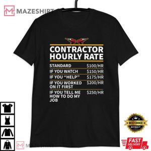 Contractor Hourly Rate T Shirt (3)