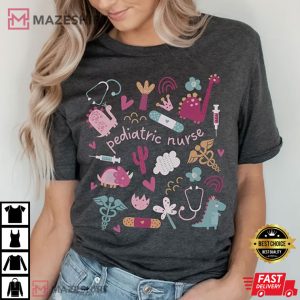 Dinosaur Pediatric Nurse, Dino Nurse T Shirt (2)