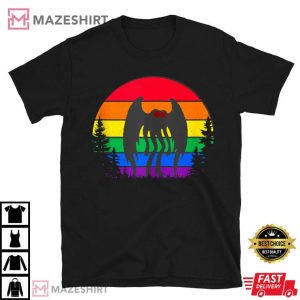 Mothman Gay Pride T Shirt (1)